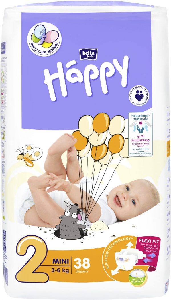 HAPPY MINI autiņbiksītes mazuļiem no pirmās dzīves dienas