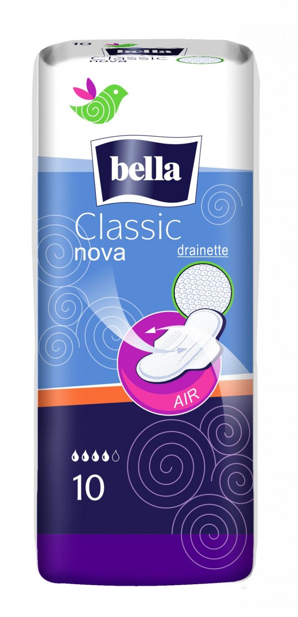 Bella Nova klasiskās higiēniskās paketes sievietēm, 7 mm biezas