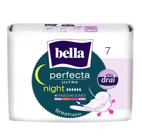 Bella Perfecta pagarinātas formas higiēniskās nakts paketes